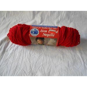 NEW Lion Brand Sayelle Knit Yarn Red 112 Acrylic 3.5‎ OZ 4 PLY worsted 1 Skein